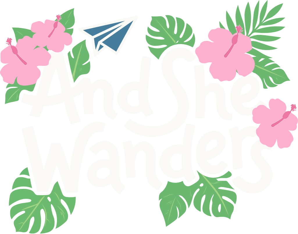 logo and she wanders no bg white